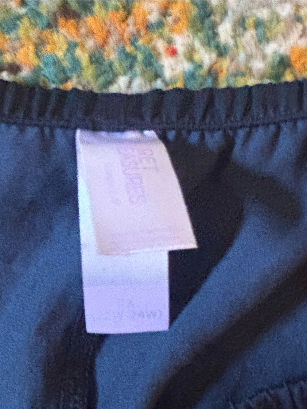 Secret Treasures Navy Sleep Shorts with Cream Lace Trim - Picture 7 of 7